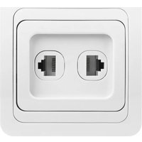 Розетка компьютерная SmartBuy SBE-02w-S1-RJPH