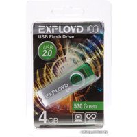 USB Flash Exployd 530 4GB (зеленый)