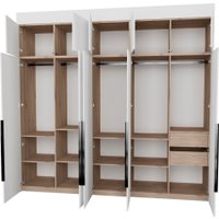 Шкаф распашной Рэйгрупп Рэй S245-В12-2-EB В12-2 (дуб элисон/белый премиум)