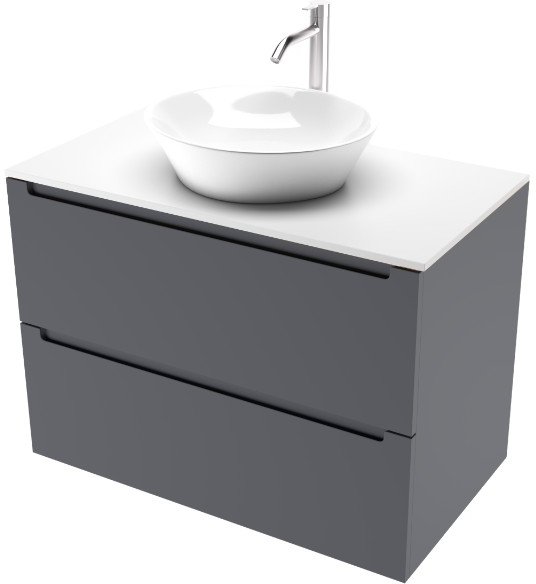 

ЗОВ Тумба под умывальник Дион 100 D100LAFM7015MKV5-KP13W (графит матовый)