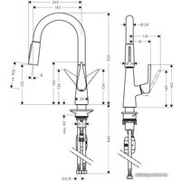 Смеситель Hansgrohe Talis S 72815800 (нержавеющая сталь)