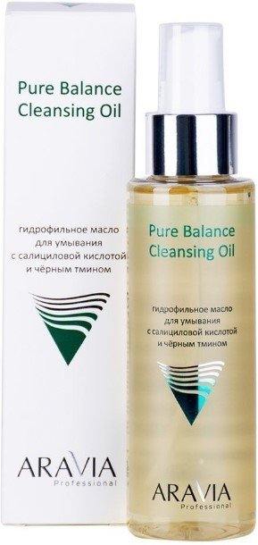 

Aravia Гидрофильное масло Professional с салициловой кислотой и черным тмином Pure Balance (110 мл)