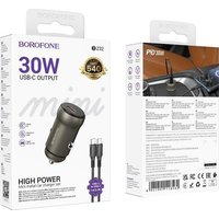 Автомобильное зарядное Borofone BZ32 USB Type-C (золотистый) в Бресте