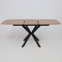 Кухонный стол AksHome Twist (дуб табачный/черный)