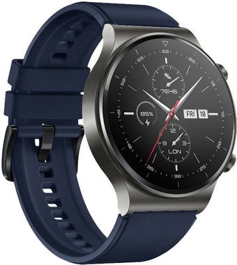 Ремешок Hurtel Silicone Strap для Huawei Watch GT/GT 2/GT 2 Pro, 46мм (синий)