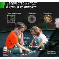 Батут Unix Line Supreme Game 14ft (зеленый)