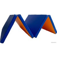 Cпортивный мат Формула здоровья 4 сложения 2x1x0.05м (синий/желтый)