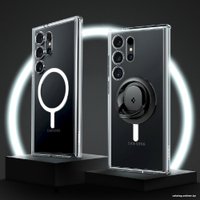 Чехол для телефона Spigen Ultra Hybrid Metal Ring (MagFit) для Galaxy S24 Ultra ACS07297 (белый)