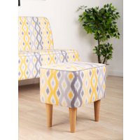 Пуф MONOFIX Одос Принт пуф (абстракция/микровелюр)