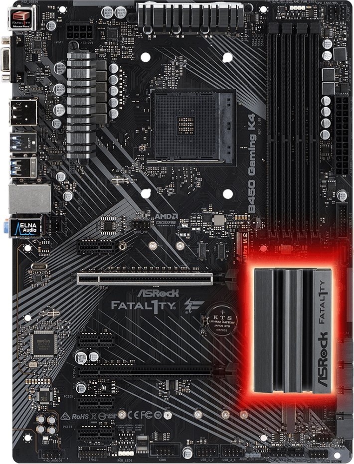 

Материнская плата ASRock Fatal1ty B450 Gaming K4