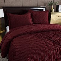 Набор текстиля для спальни Sofi De MarkO Адажио 240х260 Пок-АЖ-БР-240х260 (бордовый)