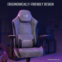 Игровое (геймерское) кресло AeroCool Crown AeroSuede (бордово-красный)