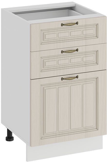 

Шкаф напольный Трия Лина 1Н5Я3 (белый/кремовый)