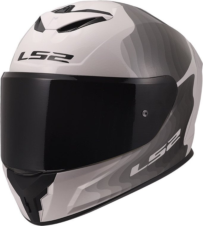

Мотошлем LS2 FF820 Rapid III Flow (3XL, белый/серый)