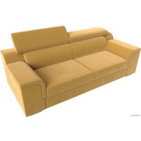 Диван Лига диванов Лига-003 117113 (микровельвет желтый)