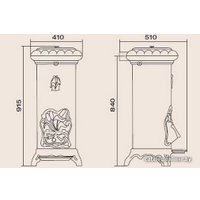 Свободностоящая печь-камин Invicta Sologne