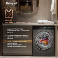 Стиральная машина Weissgauff WM 58411 Direct Drive Inverter Premium Steam Grey