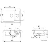 Кухонная мойка TEKA Clivo 60 S-TQ (топаз) [40148032]