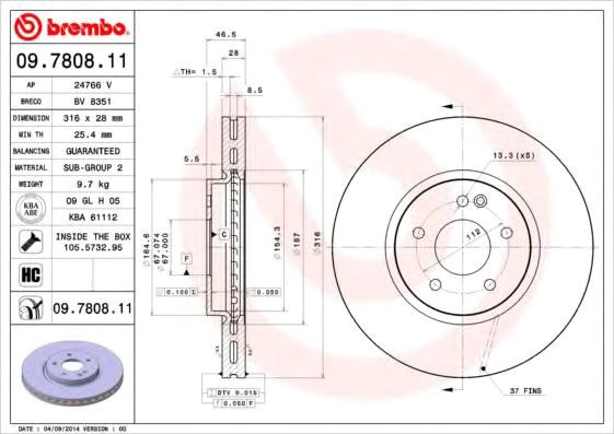 

Brembo 09780811