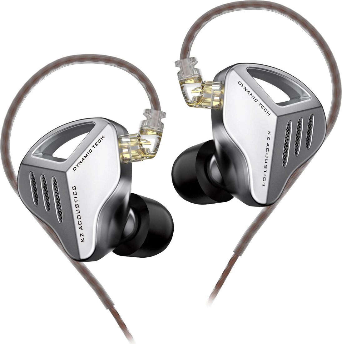 

Наушники KZ Acoustics ZVX (без микрофона, серебристый)