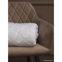 Плед Tex Republic Elite Клетка Фланель Евро 93391 (белый)