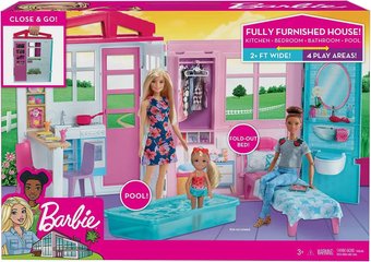 Кукольный домик Barbie Раскладной домик FXG54