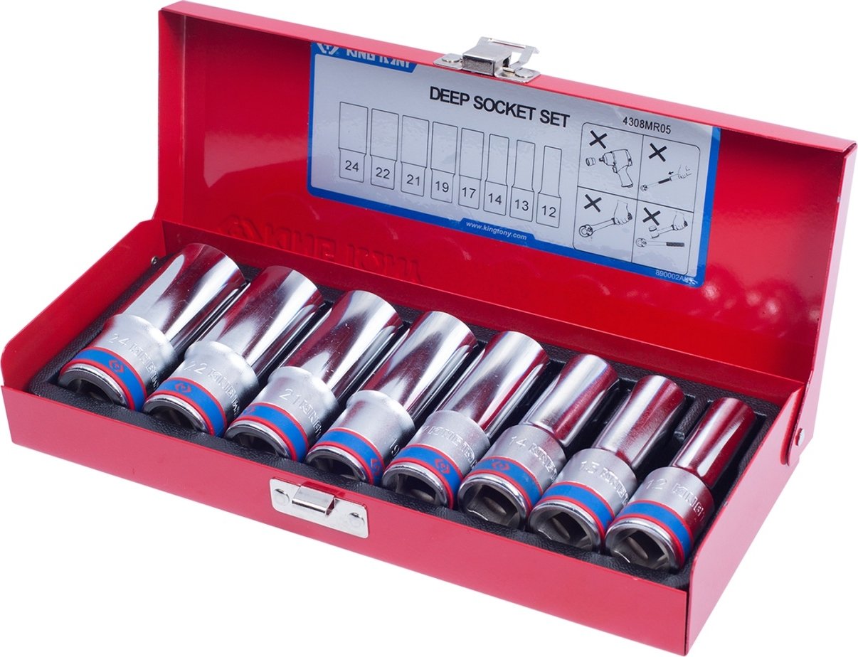 

Набор головок слесарных King Tony 4308MR05