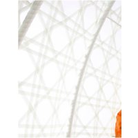 Подвесное кресло M-Group Для двоих Люкс 11510107 (белый ротанг/оранжевая подушка)