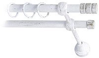

Карниз для штор Lm Decor Цилиндр 088 2р гладкий (белое золото, 4м)