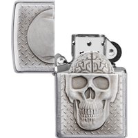 Зажигалка Zippo Skull with Brain Surprise 29818