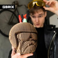 3Д-пазл QBRIX Бульдог Органайзер 3D 20005