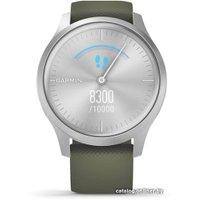 Гибридные умные часы Garmin Vivomove Style (серебристый/зеленый)