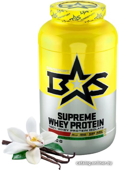 Протеин сывороточный (изолят) Binasport Supreme Whey Protein (1300г, ваниль)