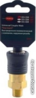 Фитинг RockForce Быстроразъем пневмат с клапоном нар рез 1/4 RF-SE6-2SM