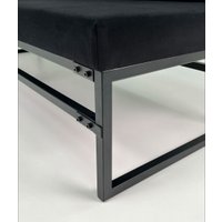 Диван N3 ЛофтСофтМини 130х50х82 см (черный)