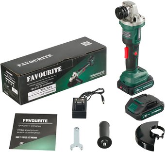 Угловая шлифмашина Favourite OBS 21 FG 125 Set Promo (с 2-мя АКБ)