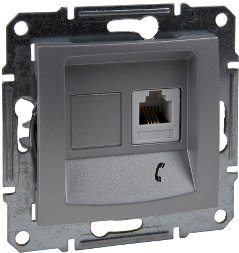 

Розетка телефонная Schneider Electric Sedna SDN4101160
