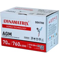 Автомобильный аккумулятор Dynamatrix AGM DEK700 760 (70 А·ч)