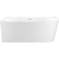 Ванна Wellsee Excellence Pro 180x80 28760804R (пристенная ванна (левая) белый глянец, экран, ножки, сифон-автомат золото)
