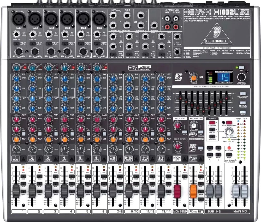 

Микшерный пульт Behringer Xenyx X1832USB