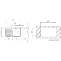 Кухонная мойка TEKA Classico 1C 1E MTX [10119057]