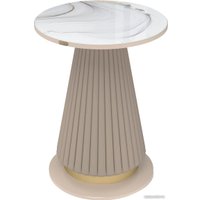 Журнальный столик Sheffilton SHT-CT38-C2 (корица/мраморное золото)