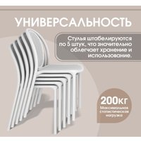 Стул Sheffilton SHT-S172 (белый пластик)
