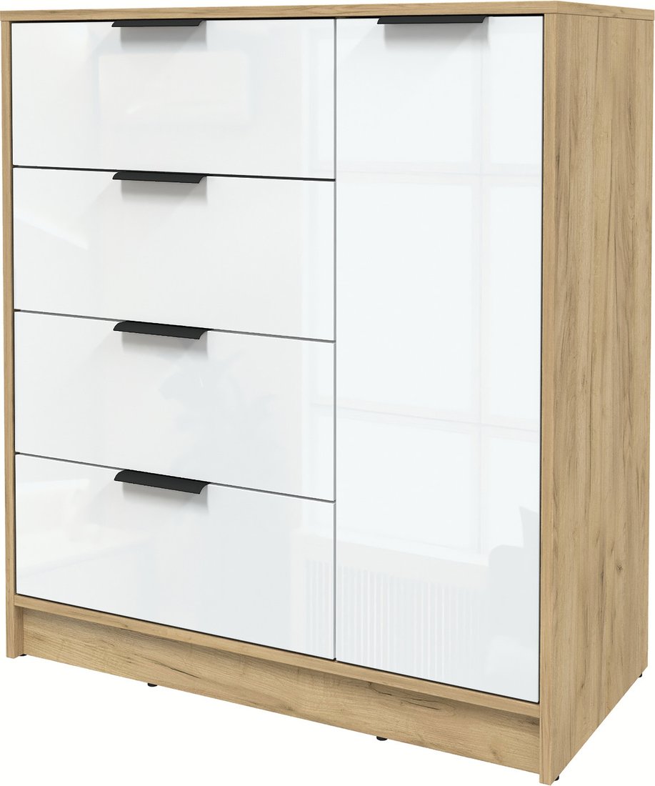 

Тумба Интерлиния Концепт КТ-Т90 Глосс (дуб золотой/белый глянец)