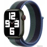 Ремешок Apple Sport Loop MN5M3 (41 мм, темная ночь/эвкалипт, размер R)