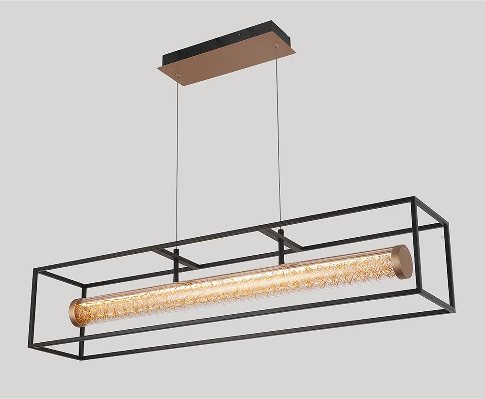 

Подвесная люстра iLedex Look 4737-90 MBK+SGD