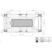 Ванна Triton Алекса 150x75 New (с каркасом и сифоном)