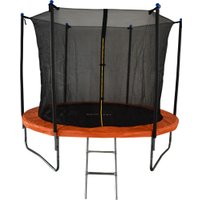 Батут GoUP Elite 8FT (с сеткой и лестницей, оранжевый)