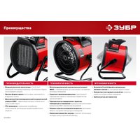 Электрическая тепловая пушка Зубр Мастер ТПК-3Р