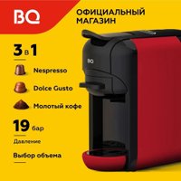 Капсульная кофеварка BQ CM3000 (черный/красный)